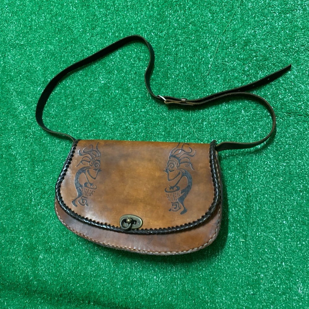 Brown Leather Shoulder Bag